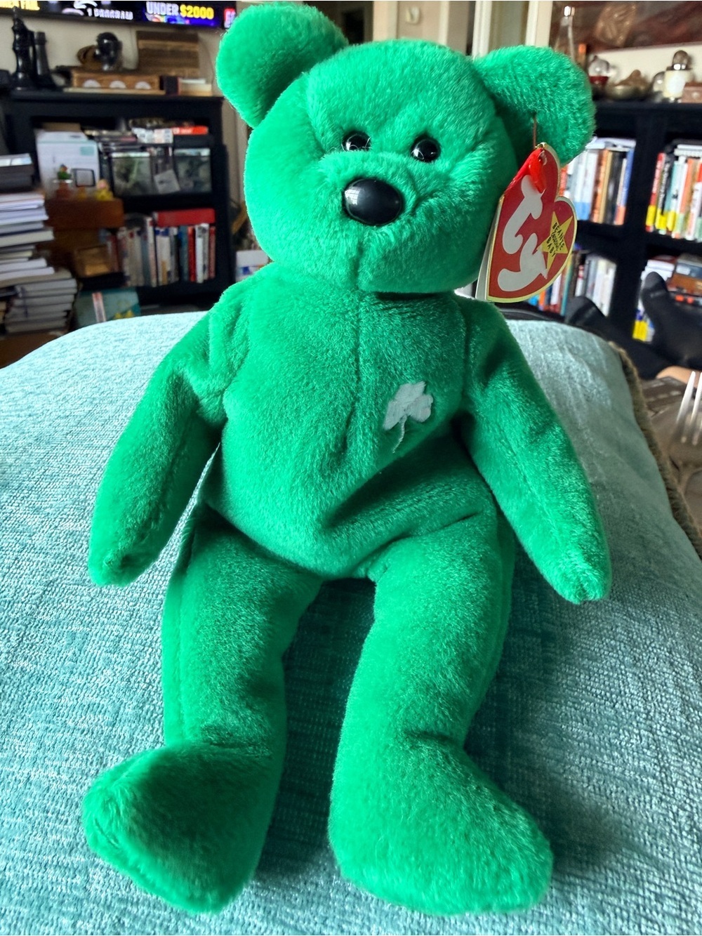 Ty Beanie Baby Erin The Bear 1997 Retired Plush Toy